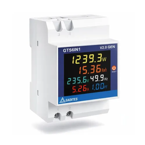 Image of 6-in-1 Digital Energy Meter 40-300V 100A DIN Rail