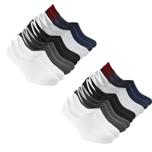 Image of DIGITAL SHOPEE Anti-Slip No Show Loafer Socks Pack 5