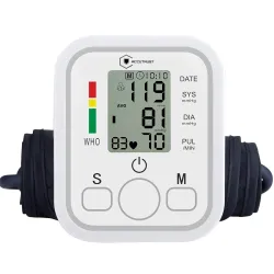  Digital Upper Arm Blood Pressure Monitor – Large LCD, 2 User Memory