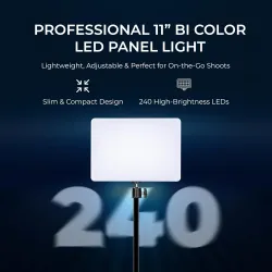 Digitek DPL-011 40W Bi-Color LED Panel Light with Remote