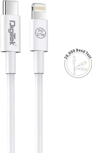 Image of DIGITEK Lightning Cable 2 A 1 m C to Lightning Fast Sync
