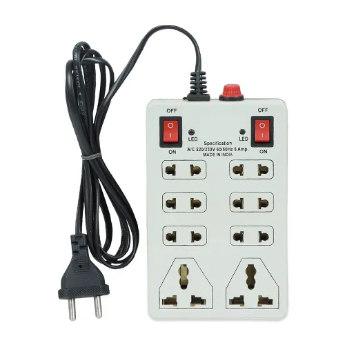 Image of Digiway 240 Volts 8 + 2 Mini Power Strip Extension Cord/Board 
