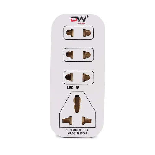 Image of Digiway 3 + 1 Multiplug with LED Indicator 4 Universal sockets