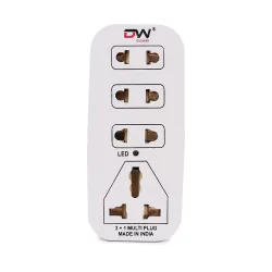 Digiway 3 + 1 Multiplug with LED Indicator 4 Universal sockets