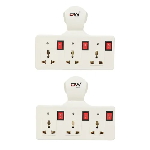 Image of Digiway 3 pin Multiplug Cordless Wall Socket Extension Board (Po2)