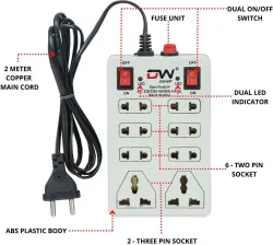 Digiway 8+2 Socket Mini Socket Board