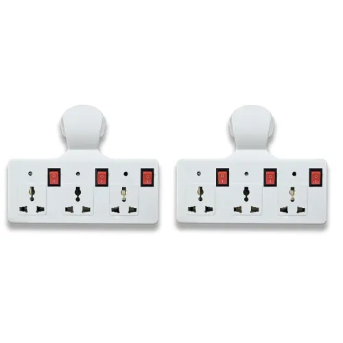 Image of Digiway Three pin Multi Plug Point Extension Board (Pack of 2)