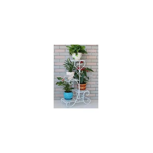 Image of Dime Store 4 Tier Plant Stand White