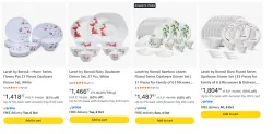 Dinner Sets at minimum 60% Discount