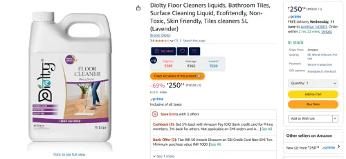 Image of Diolty Floor & Tile Cleaning Liquid 5L