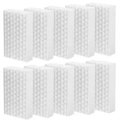 Pack of 10 dirt eraser sponge, cleaning sponge, eraser sponge, dirt eraser wall, magic sponge cleaning sponge for household, kitchen, wall, bathroom, floors, shoe sponge, white