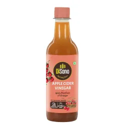 DiSano Apple Cider Vinegar (ACV) with Mother, Raw, Unfiltered, Undiluted -500ml