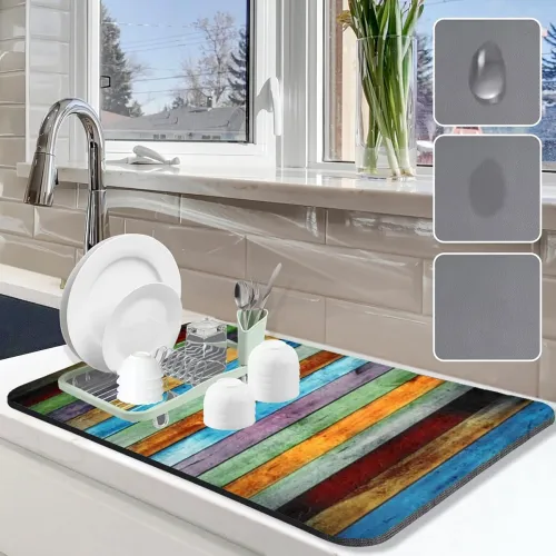 Image of Dish Drying mat for Kitchen