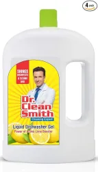 Dishwash Gel Refill Can (Lemon) - 1 Ltr (Pack of 4)