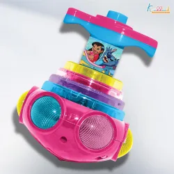 DISNEY Dizzy Glow Top-Stitch Spinning Toy 