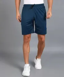 DISSMI Self Design Men Dark Blue Regular Shorts