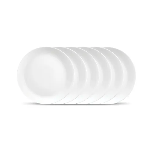 Image of Diva by La Opala Opal Glass Full Plate (11-inch * set of 6)