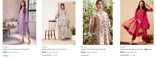 Image of Divastri Women's Ethnic Sets upto 90% Discount