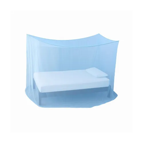 Image of Divayanshi Foldable Polycotton Mosquito Net (Machhardani) for Single Bed (Blue, 3 x 6.5 ft) | 