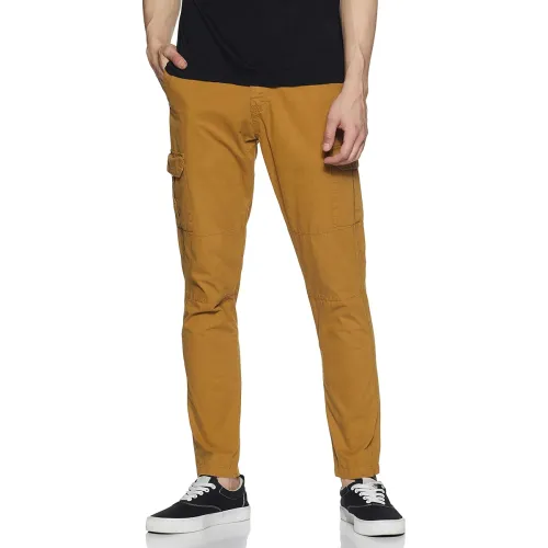 Image of Diverse Men's Slim Overdyed Cotton Cargo