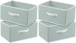 DIVINE Cotton Rectangular Storage Organizer (Pack of 4)
