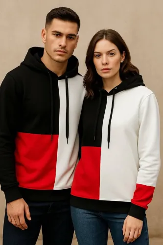 Image of DivRa Clothing Women’s Full Sleeve Color Block Sweatshirt