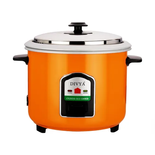 Image of DIVYA 1.8 Litres Orange Cylinder Rice Cooker