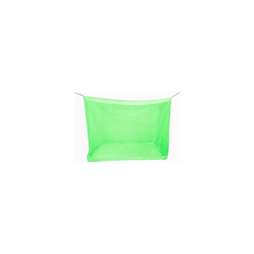 Image of Divyanshi Mosquito Net || Green Rectangular Fine Mesh Mosquito Net for Single Bed/Double Bed