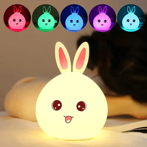 Image of DIWUJI Rabbit Silicone Night Light For Kids