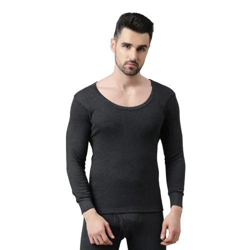 Image of DIXCY JOSH Mens Round Neck Full Sleeves Solid Thermal Tops (Pack of 1)