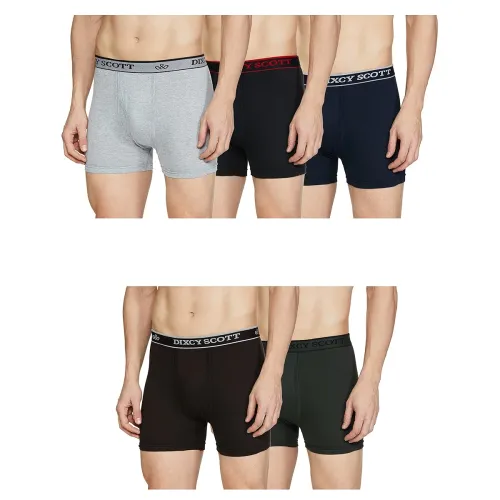 Image of Dixcy Scott Cross Trunk | Long Leg Trunks for Men | 100% Combed Cotton | Soft, Sweat-Absorbent Waistband |