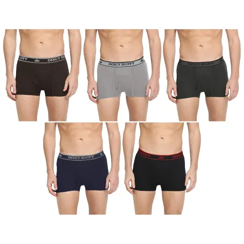 Image of Dixcy Scott Men Cotton Trunks Pack Of 5