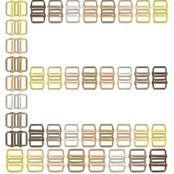 DIY Crafts (1 Pc Slide Buckle, KC Gold) Keyrings & Keychains Round Swivel Snap Hooks Key Rings Metal For Lanyard, ID, Ba