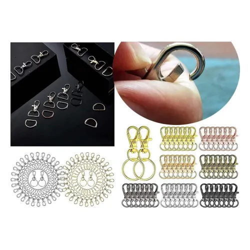 Image of DIY Crafts 25 Pcs, Antique Gold, Metal Lobster Claw Clasps Swivel Lanyards