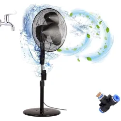 DIY Crafts Qty 3 Pcs Nozzle Mist Head Convert Connects Fan Water Cooling Breeze Misting Heat Down Umbrella,Patio,Pergola