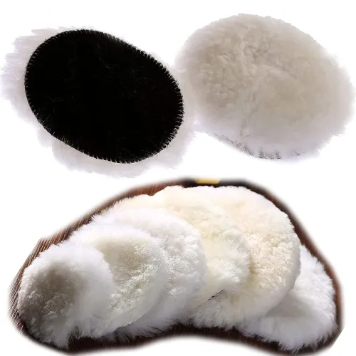 Image of DIY Crafts 3 Pcs, 1\' inch Only Wool Pad, Only Wool Pad, Polishing Drill Buffing Felt Pads Waxing Sealing Glaze Finishin