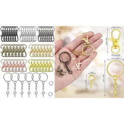 DIY Crafts 60 Pcs, Silver, Metal Rings Dream Catcher
