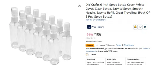 Image of DIY Crafts 6 inch Spray Bottle Cover, Po6