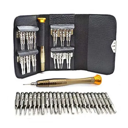 Image of DIY Crafts Black 9, Silver, 25 in 1 Precision Screwdriver Set
