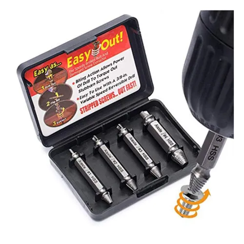 Image of DIY Crafts Pack Of 4 Pcs, Style No # 1, Repair 4X Double Side Damaged Screw Extractor Ou (Pack Of 4 Pcs, Style No # 1)