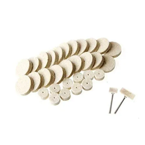 Image of DIY Crafts Design No # 3, Pack of 30 Pcs, 30 Soft Felt Polishing Buffing Wheel Mop Pad 3Shank for (Design No # 3, Pack o