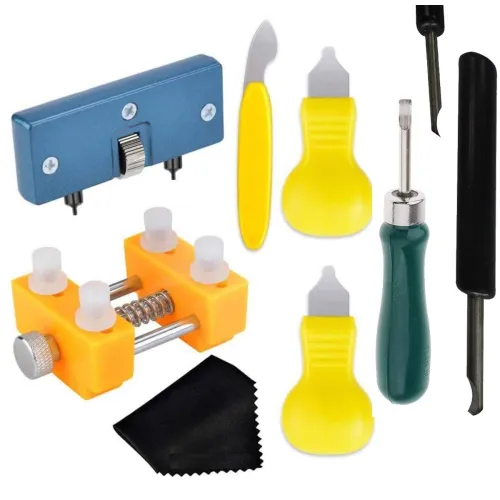 Image of DIY Crafts Watch Battery Replacement Tool Kit for Watch Back Remover Opener and Watch Repair (Pattern No # 1, Combo Watc