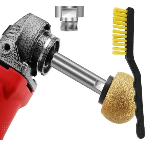 Image of DIY Crafts M14 Rotary Extension Shaft with Bristle Brush, Po3