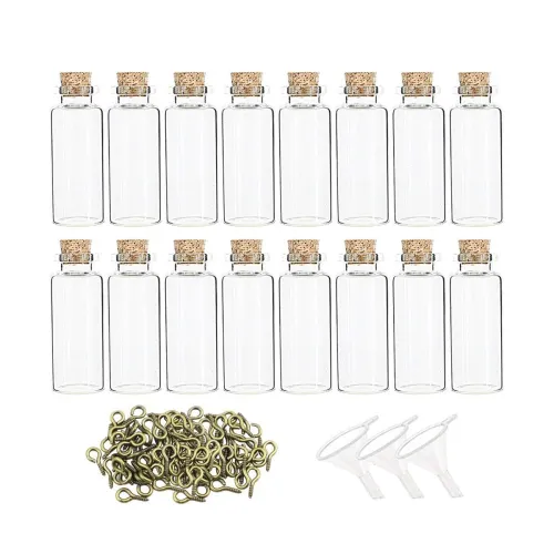 Image of DIY Mini Clear Glass Bottles Kit
