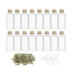 DIY Mini Clear Glass Bottles Kit