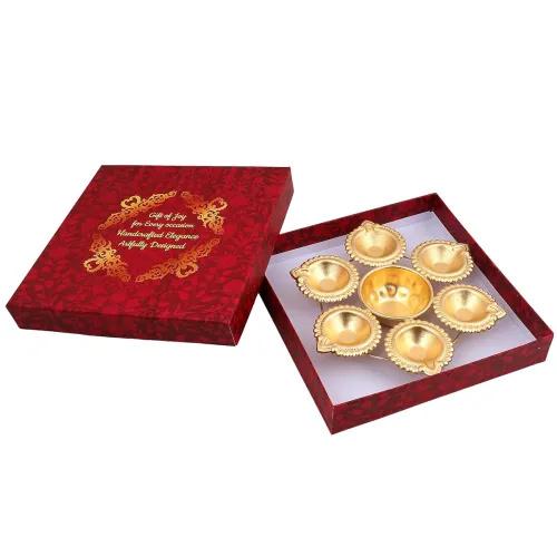 Image of Diya Shape Flower Decorative Urli Bowl Handcrafted Bowl for Floating Flowers T