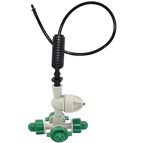 Image of DIY Crafts 6 Pcs Fogger Cross Misting Kit, Included Pipe+Faucet Connector+Accessory, Fogger Cross Misting Sprinkler (6 P