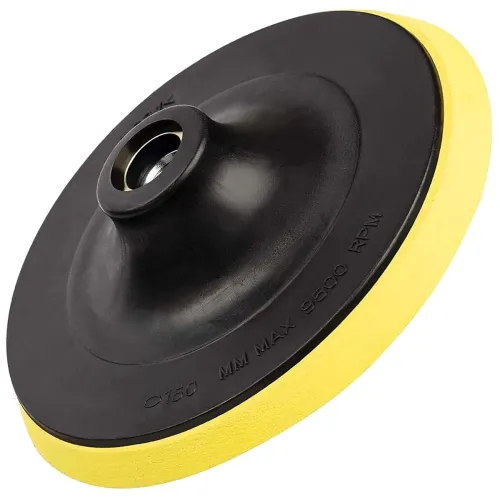 Image of DIY Crafts 4 Pcs, 7 inch Self Adhesive Backing Pad, Backing Pad Universal Nut Wool Polishers Clean Buffing Bonnet Uphols
