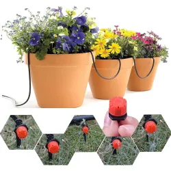 DIY Crafts Pack Of 24 Plants, Multi Use Kit, Drip Irrigation System Automatic Irrigation Drip Kit for Garden Watering Ir