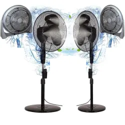 Diy Crafts India 1457899 Fan Water Misting Cooling System Kit With Pipe, Faucet Connector & Accessory, Multicolor, 10 Piece